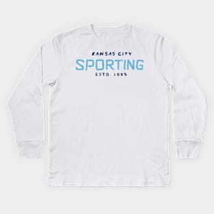 Sportiiiing Kansas City 02 Kids Long Sleeve T-Shirt